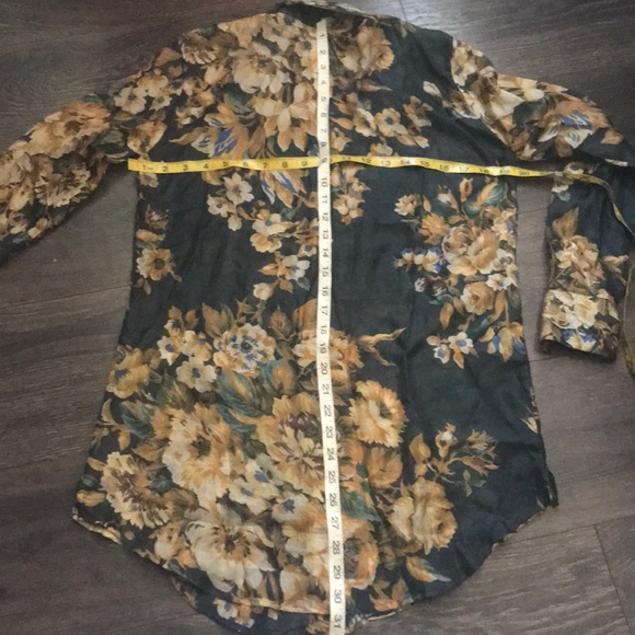 Massimo Dutti Tunic Floral Top Sz 36/26 - Picture 8 of 8